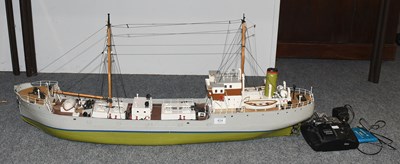 Lot 424 - A Remote Controlled Model Coaster Cargo Ship