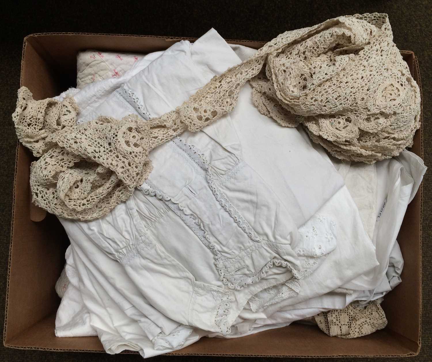 Lot 77 - A 19th Century Floral Sprigged Patchwork