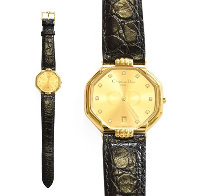 Lot 336 - A Gold Plated Christian Dior, Paris,...