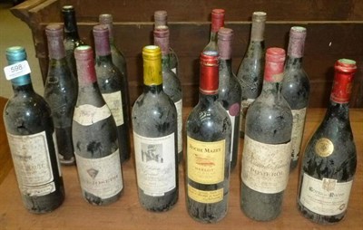 Lot 598 - Chateau du Grand Bes 1997; Chateauneuf du Pape 1988 (x2); Chateau Saint Pierre 1989; Chateau...