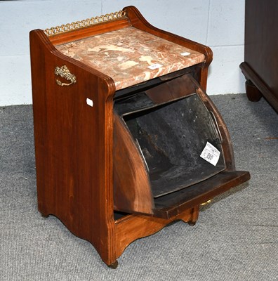 Lot 491 - A late Victorian Walnut Perdonium, with...