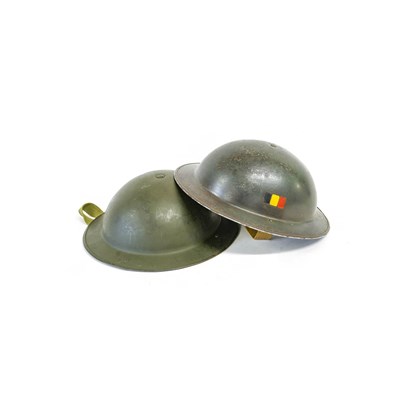Lot 223 - Two Post-Second World War Brodie Helmets, each...