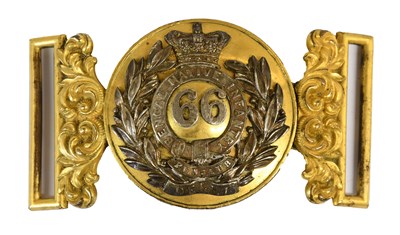 Lot 210 - A Victorian Officer's Belt Clasp to 66th...
