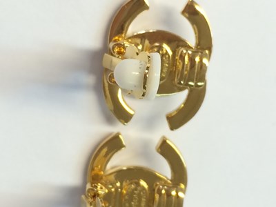 Lot 1074 - Chanel, A Pair of Vintage CC Turnlock Clip-On...