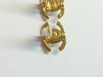 Lot 1074 - Chanel, A Pair of Vintage CC Turnlock Clip-On...