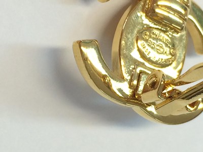 Lot 1074 - Chanel, A Pair of Vintage CC Turnlock Clip-On...