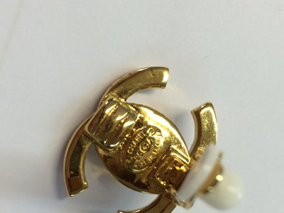 Lot 1074 - Chanel, A Pair of Vintage CC Turnlock Clip-On...