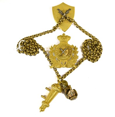 Lot 212 - Late 19th Century Mounts for a Shoulder Belt...
