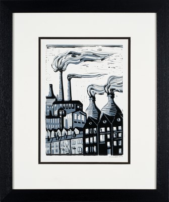 Lot 6 - David Wilders (Contemporary) "Industrial Town"...