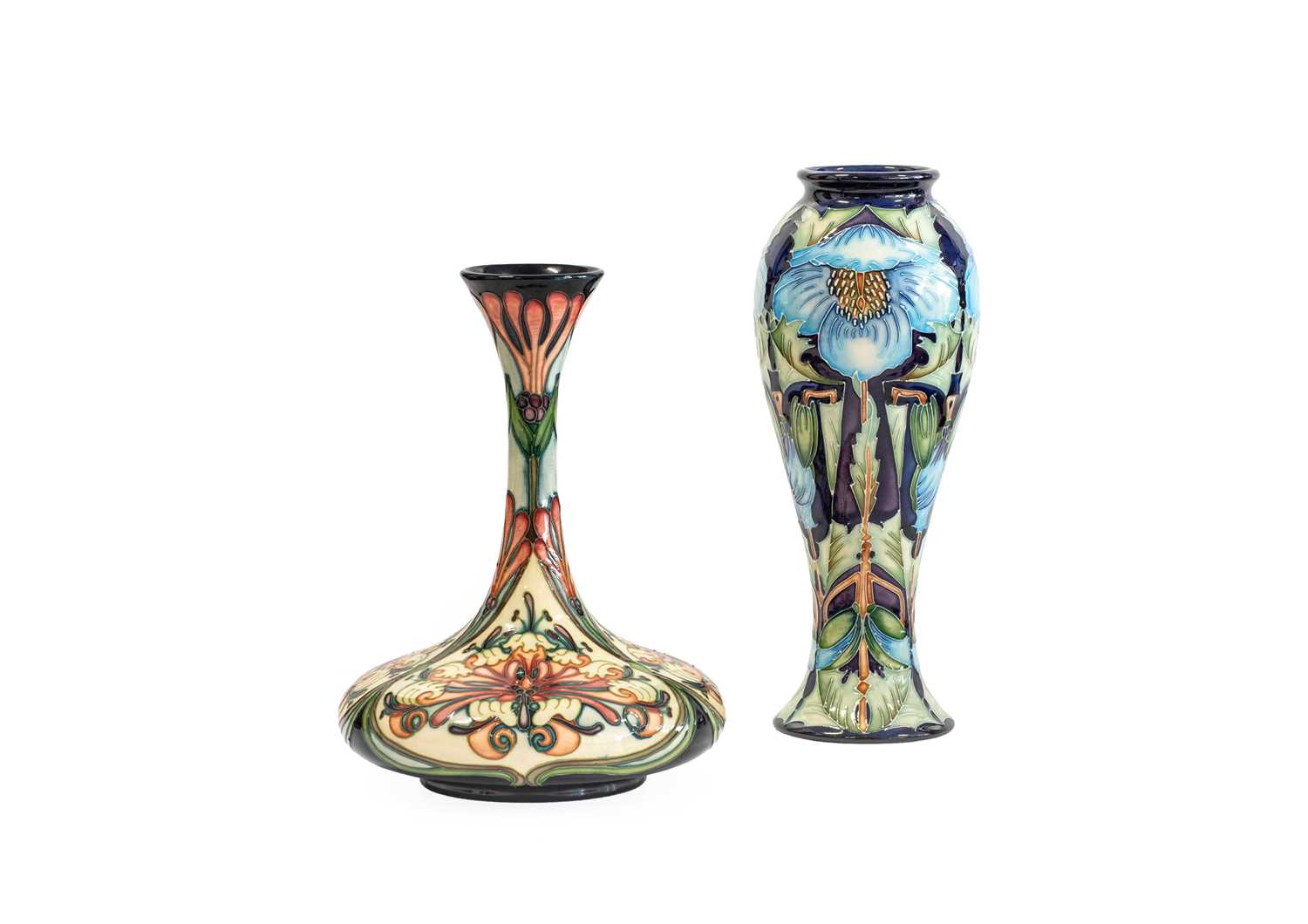 Lot 515 - Modern Moorcroft Pottery Florian Dream Pattern...