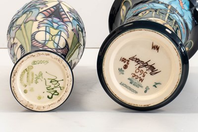 Lot 528 - Modern Moorcroft Pottery Blue Rhapsody Pattern...