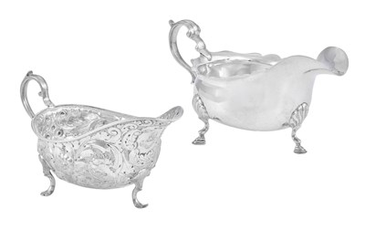 Lot 9 - A Victorian Silver Sauceboat