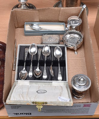 Lot 110 - A Collection of Assorted Silver and Silver...