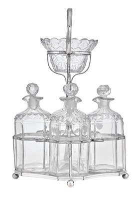 Lot 177 - An Old Sheffield Plate Decanter-Stand