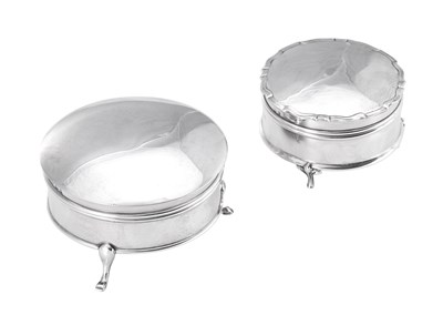 Lot 24 - Two George V Silver-Mounted Ring-Boxes