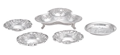 Lot 47 - Five Various Victorian, Edward VII or American Silver Dishes