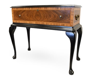 Lot 92 - A Very Finely Restored Mandarin-Striker Automaton Buffet-Bells Musical Box-On-Stand