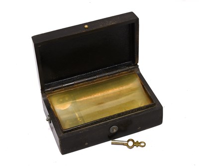 Lot 87 - A Pictorial Composition Tortoiseshell Musical Snuffbox, Playing Four Scottish Airs