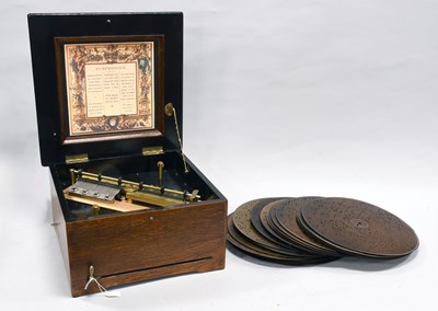 Lot 90 - A Symphonion 10.5/8" Style No. 6 Disc Musical Box