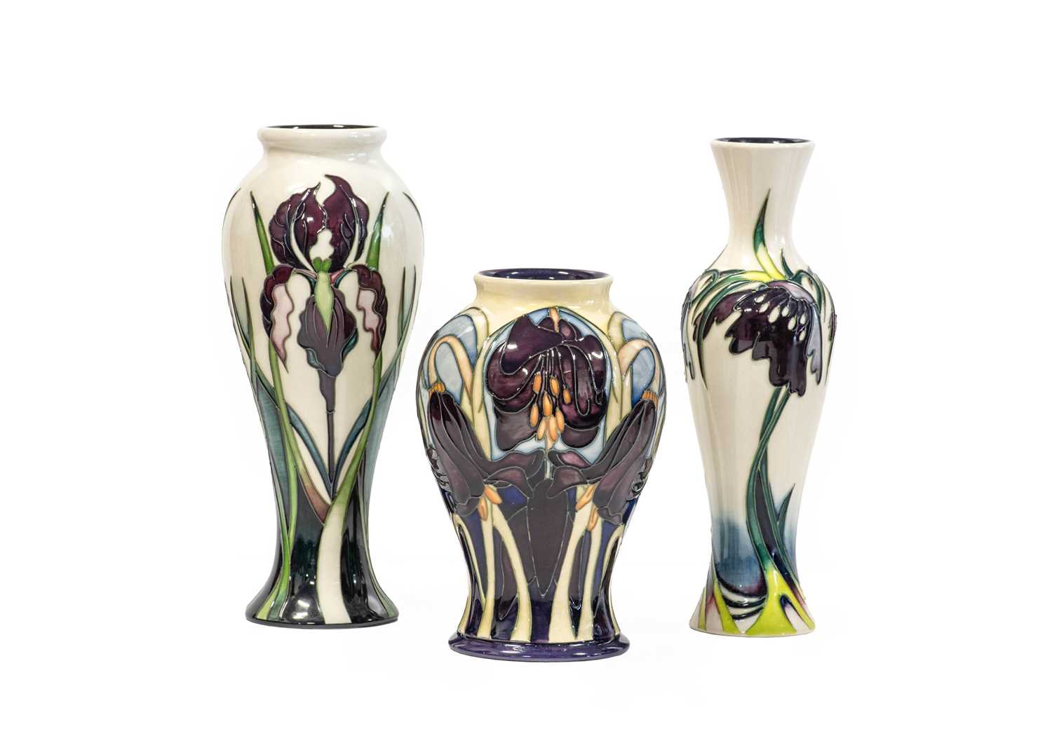 Lot 525 - Modern Moorcroft Pottery Wine Delight Pattern...