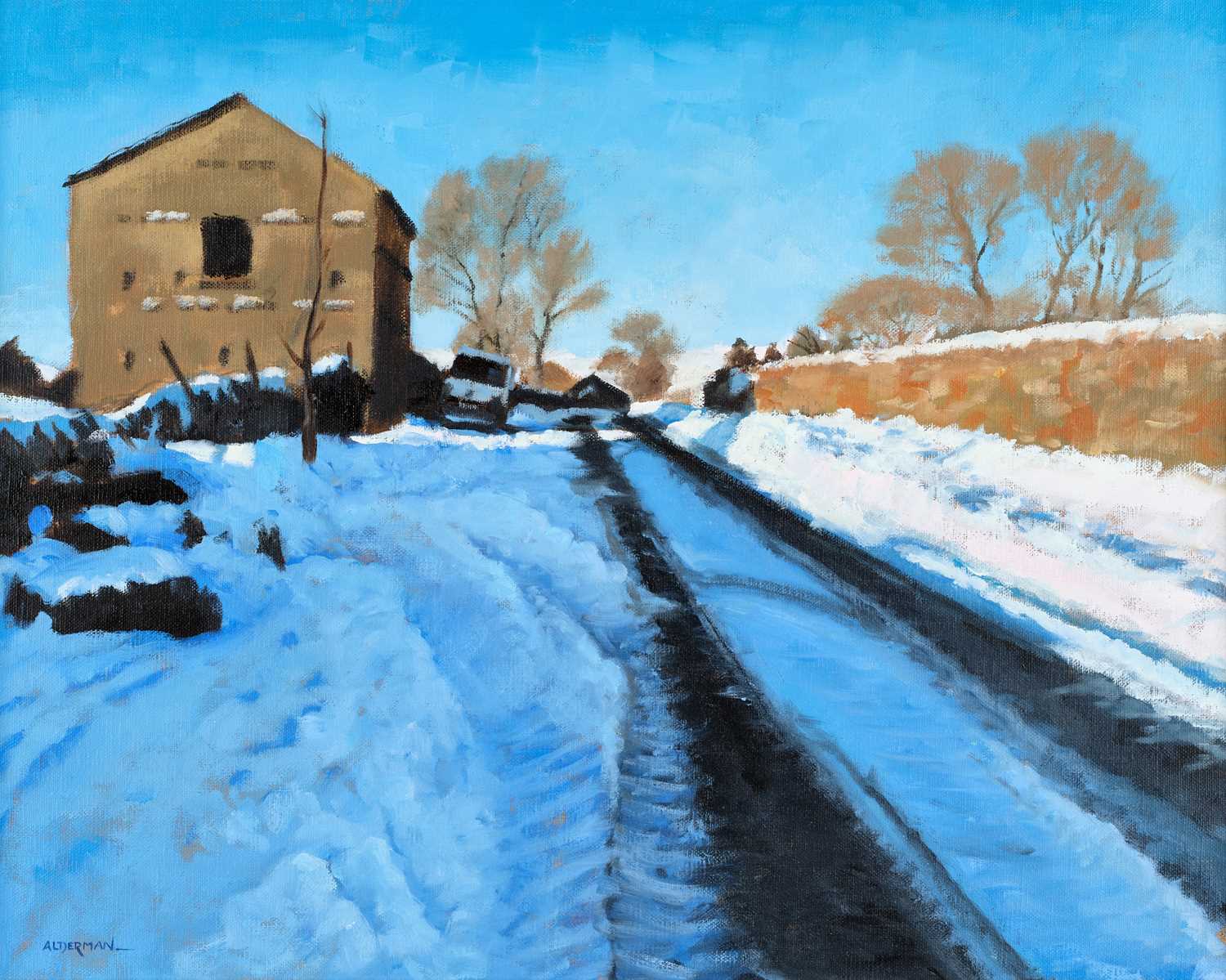 Lot 71 - Brian Alderman (b.1954) "The White Van" Signed,...