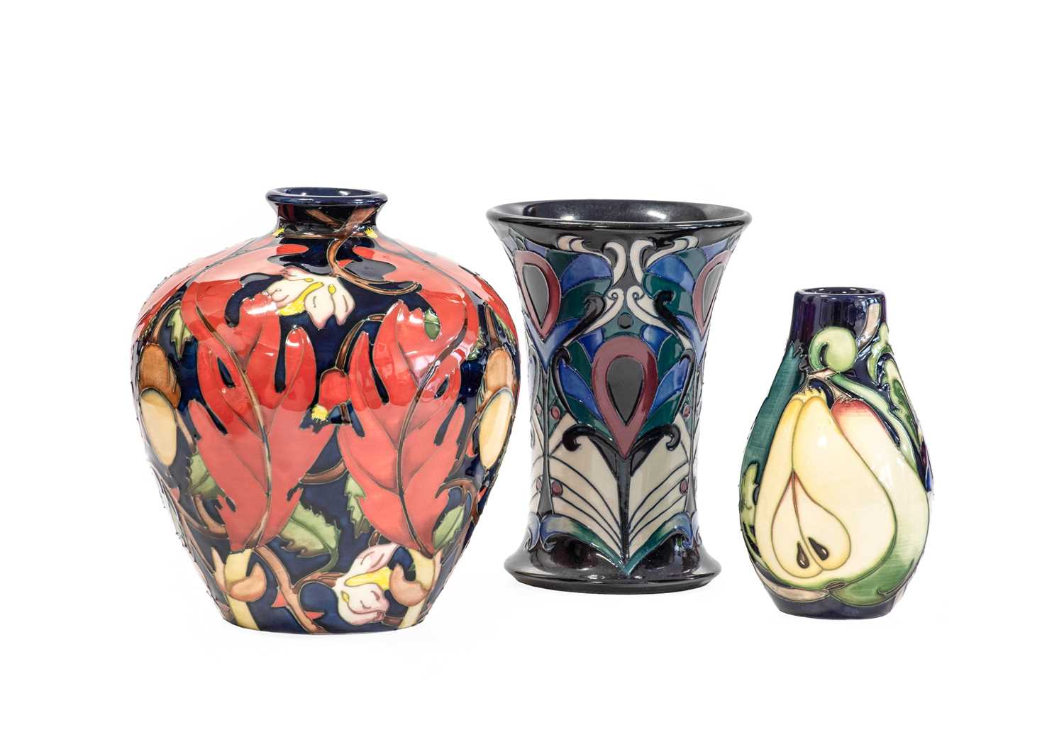 Lot 520 - Modern Moorcroft Pottery Enrapture Pattern...