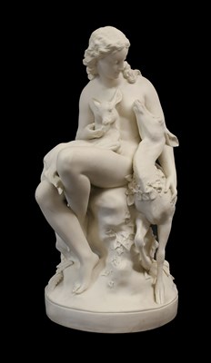Lot 31 - A Parian Figure of a Wood Nymph, 19th century,...