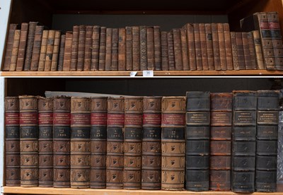 Lot 35 - Collection of Leather Bindings, mostly calf,...