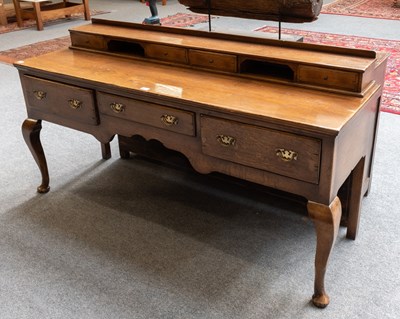 Lot 606 - A Reproduction Oak Suffolk Dresser Base,...
