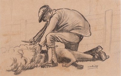 Lot 385 - Lindsay Gutteridge (20th Century) "The Sheep...