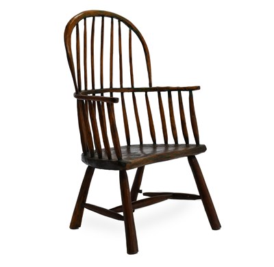 Lot 476 - An 18th Century Style Stick-Back Armchair,...