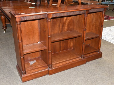Lot 520 - A Reproduction Cross-banded Mahogany Break...