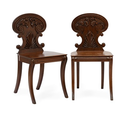 Lot 418 - Gillows of Lancaster: A Pair of Carved...