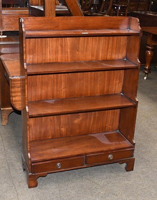 Lot 558 - A Reproduction Mahogany Waterfall Bookcase,...