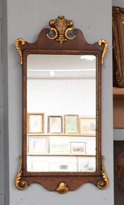 Lot 491 - A George III Style Parcel Gilt Walnut Framed...