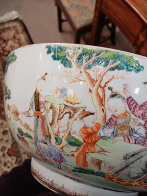 Lot 31 - A Chinese Porcelain Punch Bowl, Qianlong,...