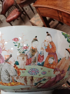 Lot 31 - A Chinese Porcelain Punch Bowl, Qianlong,...