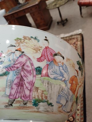 Lot 31 - A Chinese Porcelain Punch Bowl, Qianlong,...
