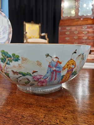 Lot 31 - A Chinese Porcelain Punch Bowl, Qianlong,...