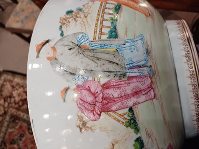 Lot 31 - A Chinese Porcelain Punch Bowl, Qianlong,...