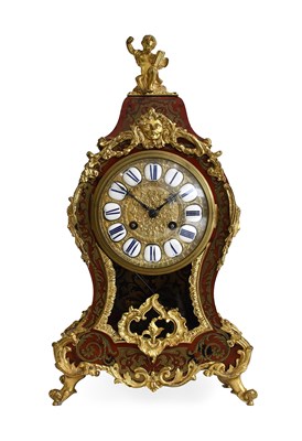 Lot 220 - A French "Boulle" Striking Mantel Clock, circa...