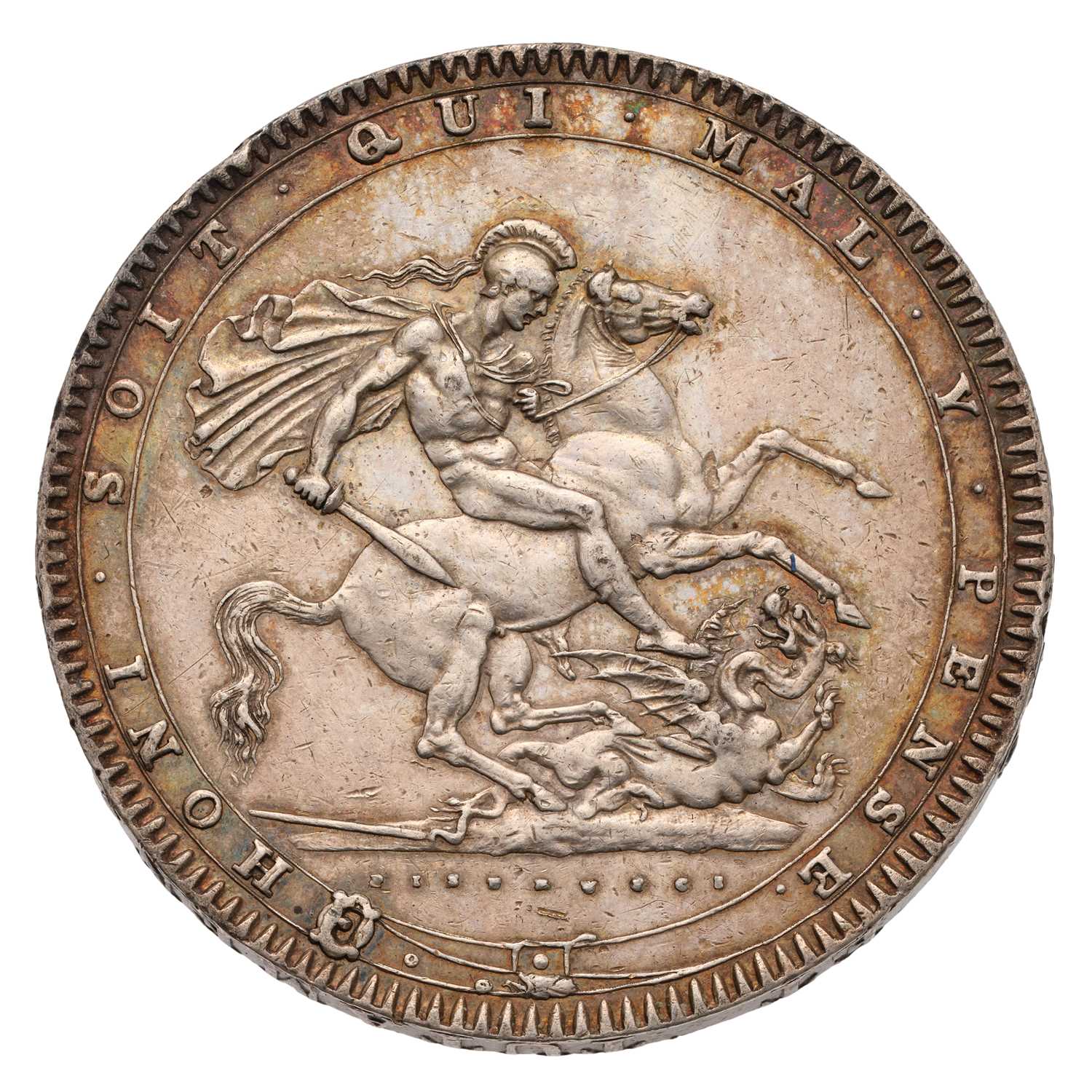 Lot 37 - George III, Crown 1820 LX, (Bull 2016, ESC 219,...