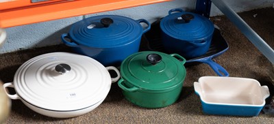 Lot 186 - Le Cruset and Other Enamelled Iron Cookware,...