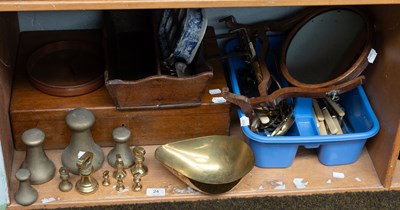 Lot 24 - A Set of Victorian Marble Topped Oak Scales,...