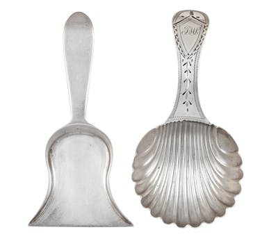 Lot 2015 - Two George III Silver Caddy-Spoons