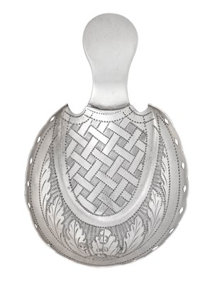 Lot 2030 - A George III Silver Caddy-Spoon