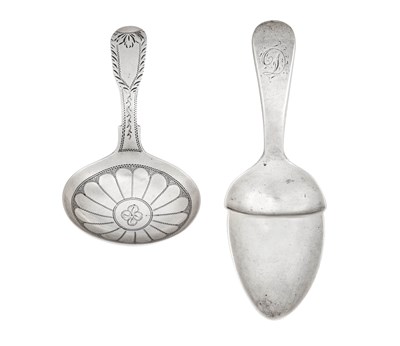 Lot 2048 - Two George IV Silver Caddy-Spoons