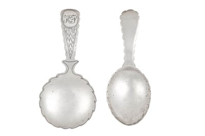 Lot 2035 - Two George III Silver Caddy-Spoons