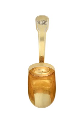 Lot 2039 - A George III Silver-Gilt Caddy-Spoon