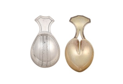 Lot 2033 - Two George III Silver or Silver-Gilt Caddy-Spoons